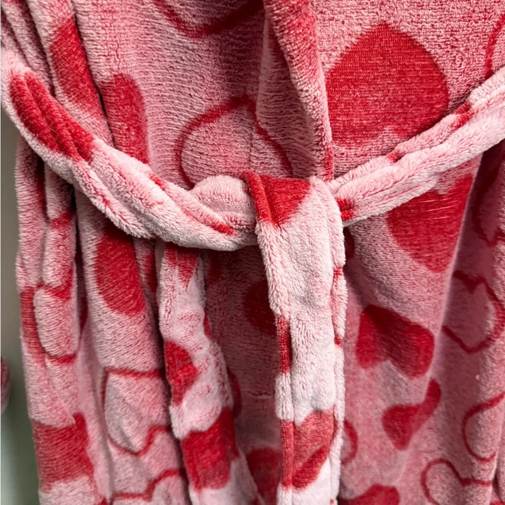 Pink & Red Plus Size Robe - Picture 4 of 5